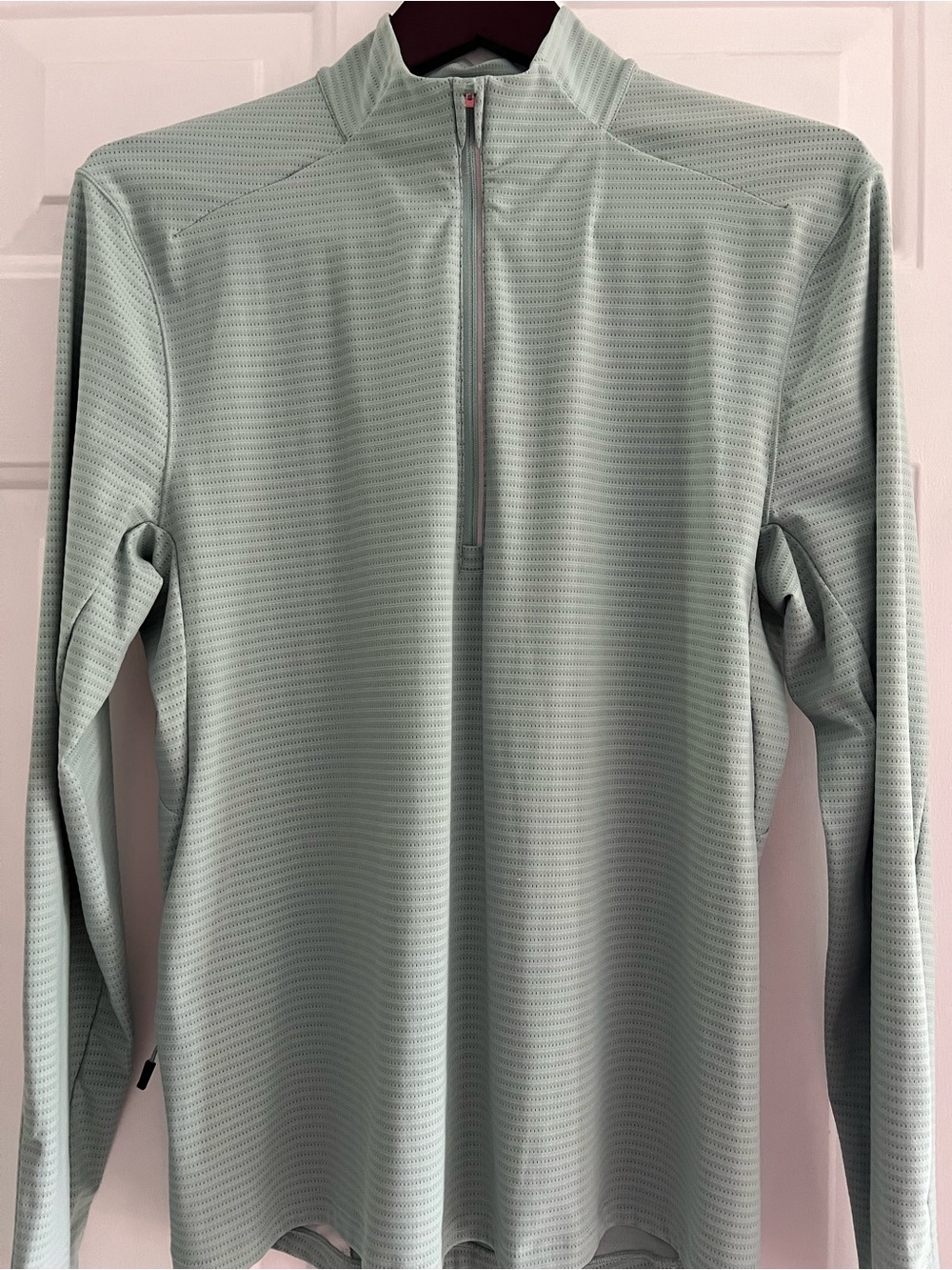 lululemon athletica Men's Mint Green Long-Sleeve Quarter-Zip Pullover